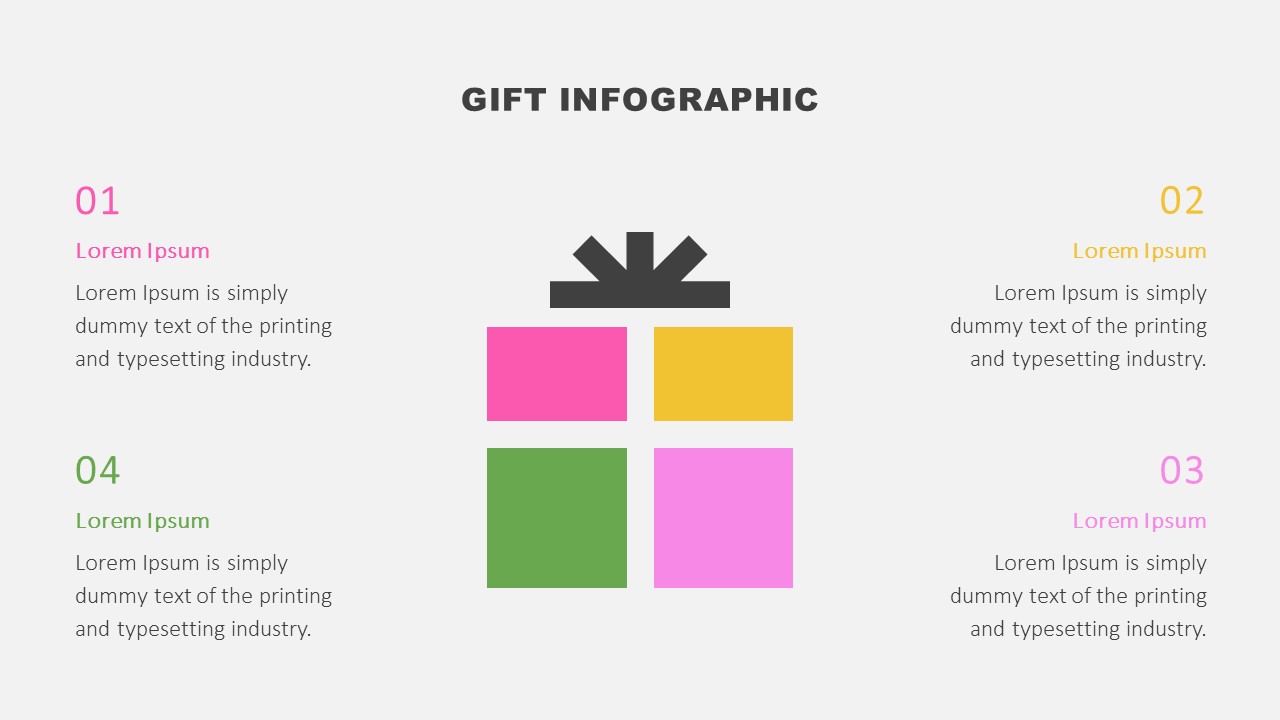 Gift Infographic for PowerPoint and Google Slides