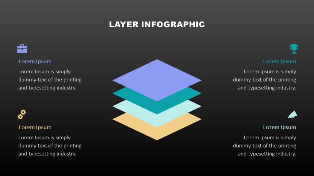 Layer Infographic Dark Background