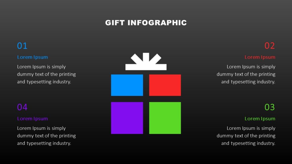 Gift Infographic Dark Background