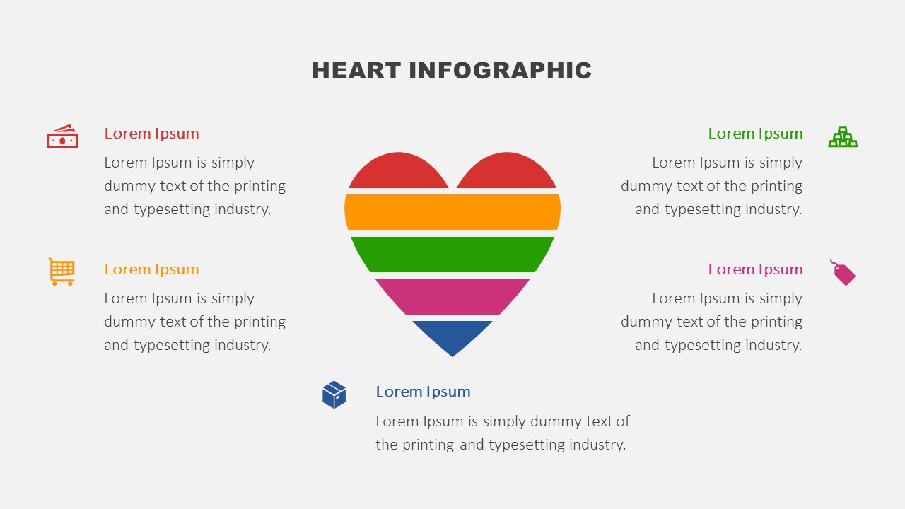 Heart Infographic for PowerPoint and Google Slides