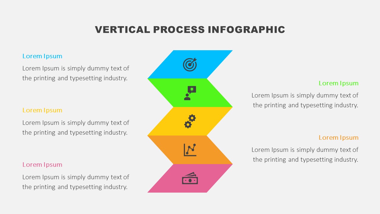 Vertical Process Infographic for PowerPoint and Google Slides