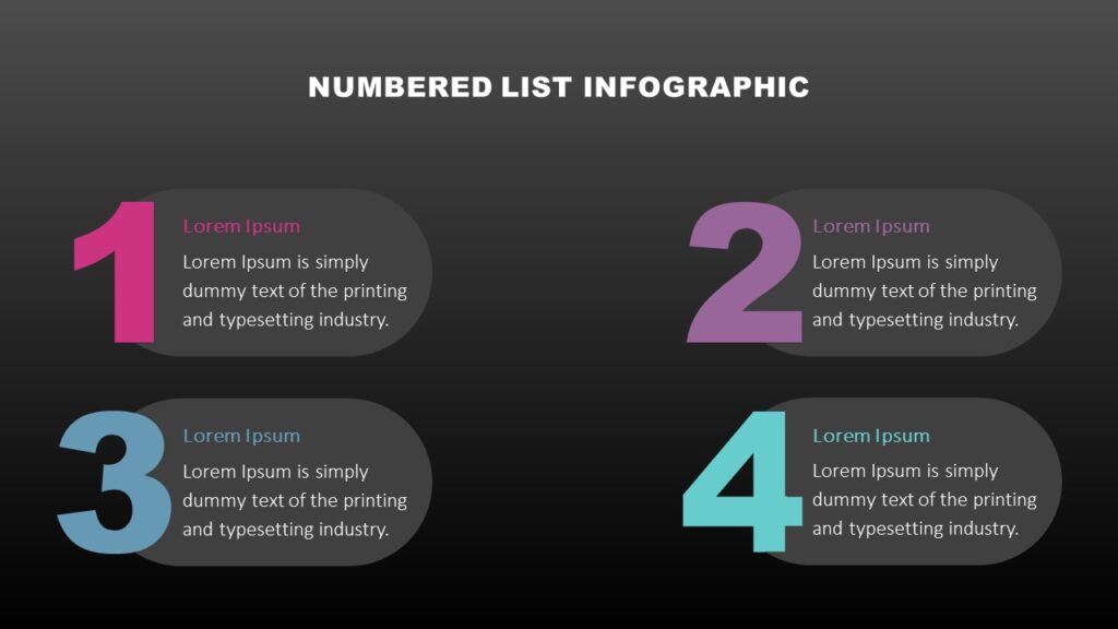Numbered List PowerPoint