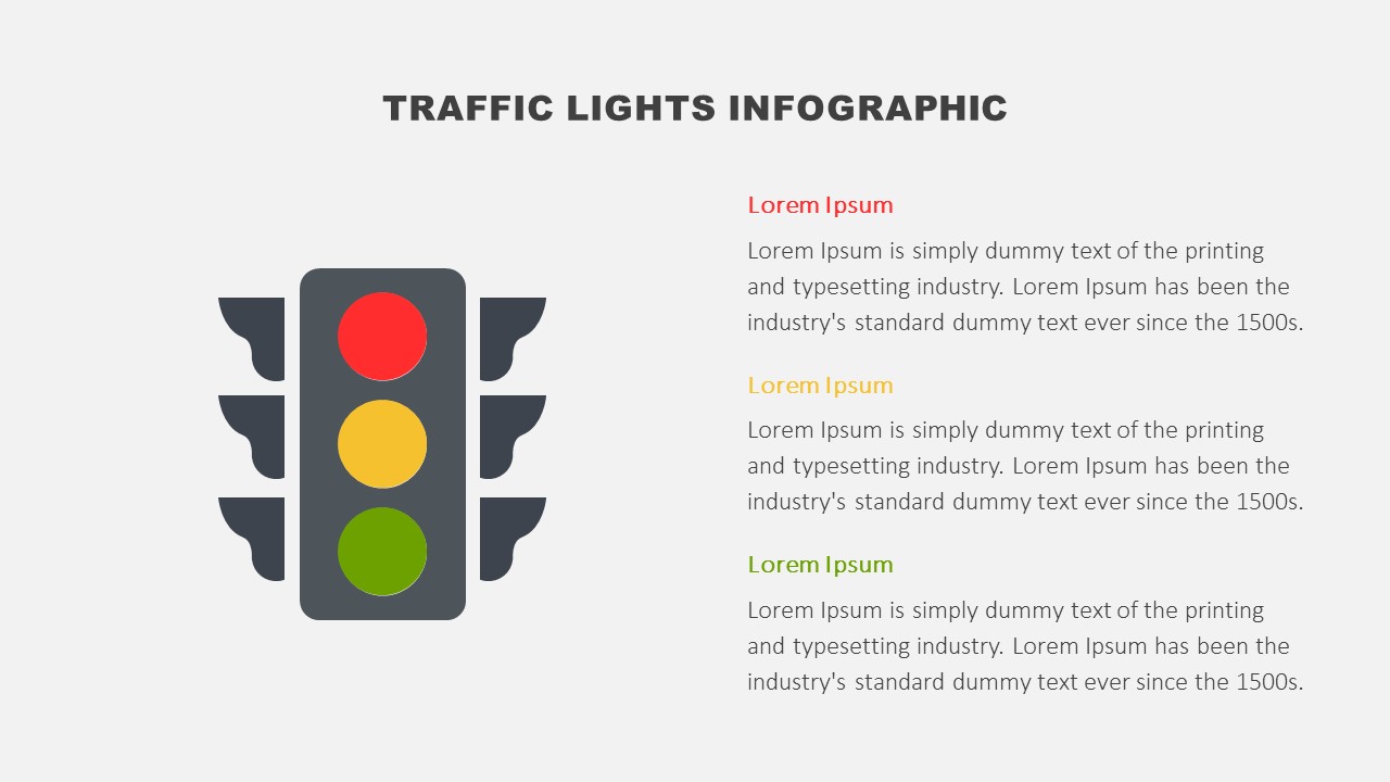 Traffic Lights Infographic for PowerPoint and Google Slides