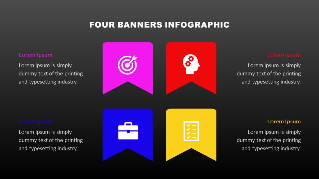 Four Banners PowerPoint